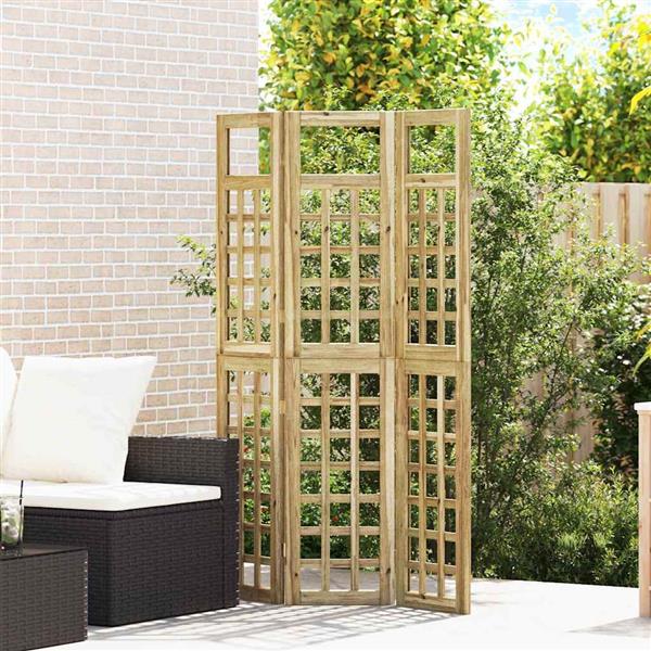 Grote foto vidaxl privacyscherm honingbruin 121 x 180 cm massief vurenhout huis en inrichting overige huis en inrichting