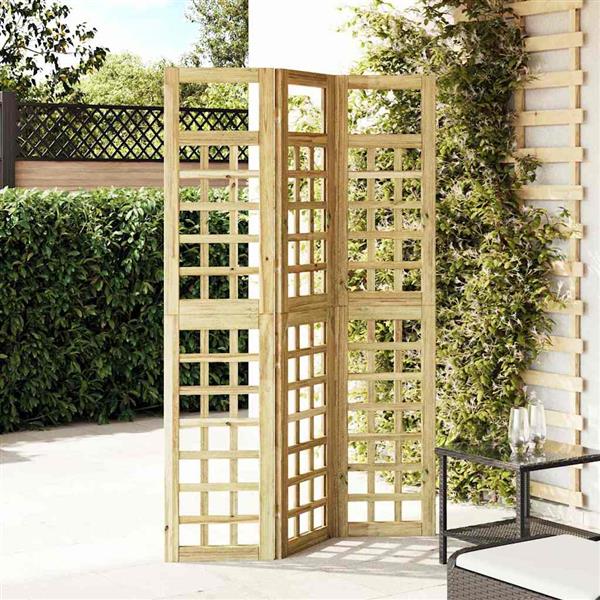 Grote foto vidaxl privacyscherm honingbruin 121 x 180 cm massief vurenhout huis en inrichting overige huis en inrichting