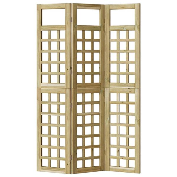 Grote foto vidaxl privacyscherm honingbruin 121 x 180 cm massief vurenhout huis en inrichting overige huis en inrichting