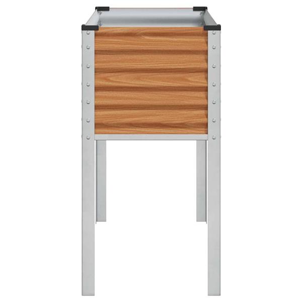 Grote foto vidaxl tuin bloempot licht bruin 100 5 x 40 5 x 90 cm tuin en terras overige tuin en terras