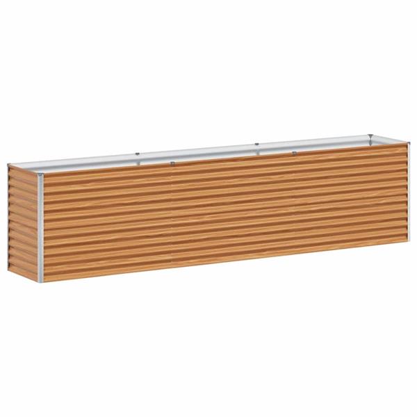 Grote foto vidaxl verhoogde plantenbak 290 x 50 x 68 cm gegalvaniseerd staal tuin en terras overige tuin en terras