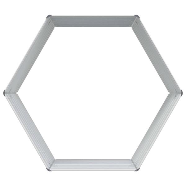 Grote foto vidaxl verhoogd tuinbed licht bruin 129 x 129 x 77 cm tuin en terras overige tuin en terras