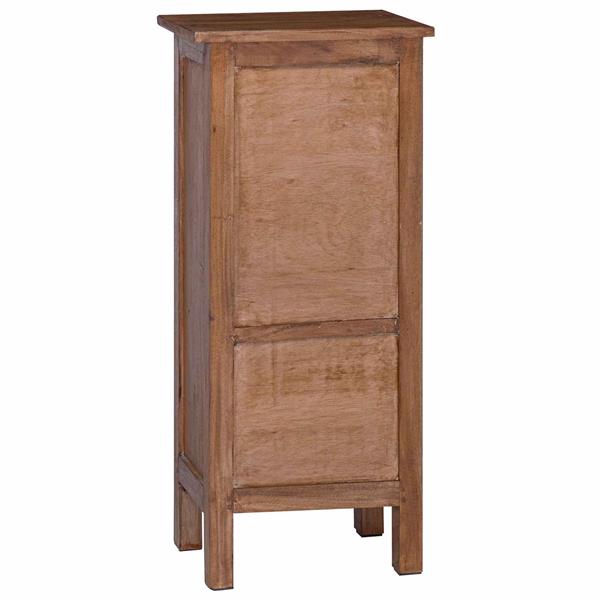 Grote foto vidaxl plantenstandaard met lade bruin 36 x 25 x 80 cm mahoniehout tuin en terras overige tuin en terras