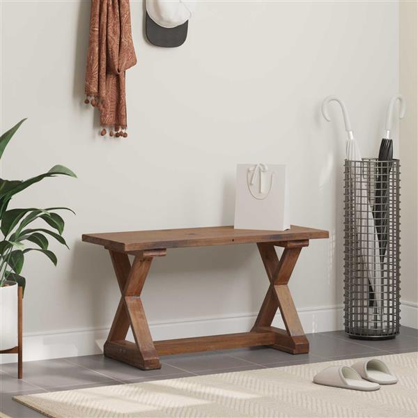 Grote foto vidaxl bank naturel 85 x 35 x 47 cm massief gerecycled hout huis en inrichting overige huis en inrichting