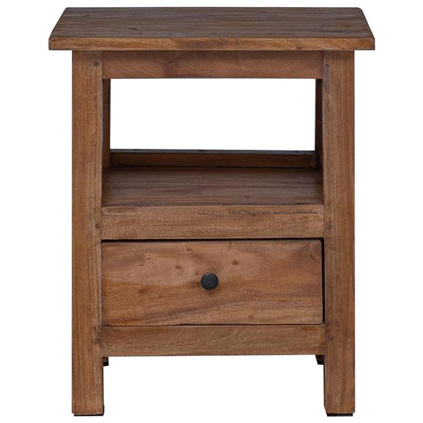 Grote foto vidaxl nachtkastje met lade bruin 41 x 30 x 50 cm massief mahoniehout huis en inrichting complete slaapkamers