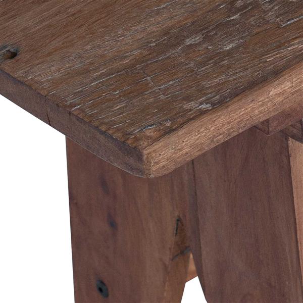 Grote foto vidaxl bank naturel 100 x 30 x 51 cm massief gerecycled hout huis en inrichting overige huis en inrichting