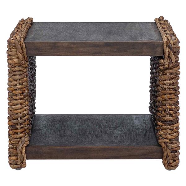 Grote foto vidaxl salontafel naturel 45 x 45 x 45 cm massief mahoniehout huis en inrichting eettafels