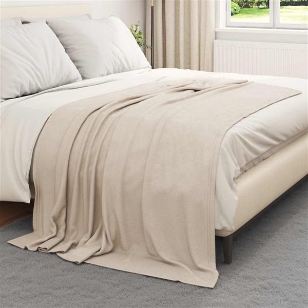 Grote foto vidaxl kleden 24 pcs beige 200 x 150 cm fleece huis en inrichting bedden