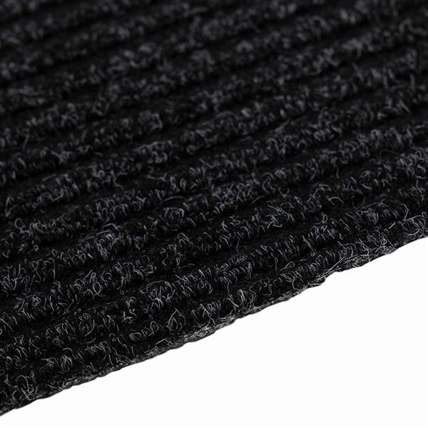 Grote foto vidaxl tapijt loper antraciet 80 x 300 cm stof huis en inrichting vloerbedekking en kleden