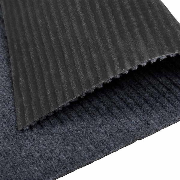 Grote foto vidaxl tapijt loper grijs 80 x 250 cm stof huis en inrichting vloerbedekking en kleden