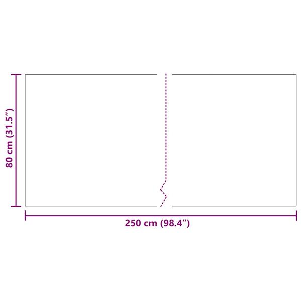 Grote foto vidaxl tapijt loper grijs 80 x 250 cm stof huis en inrichting vloerbedekking en kleden