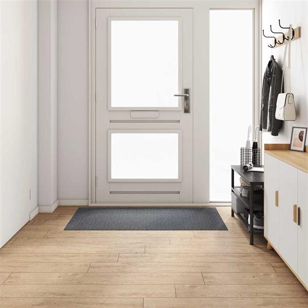 Grote foto vidaxl tapijt loper grijs 80 x 150 cm stof huis en inrichting vloerbedekking en kleden