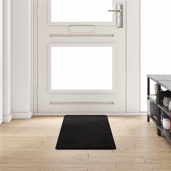 Grote foto vidaxl tapijt loper zwart 50 x 200 cm 100 polypropylene tuft huis en inrichting vloerbedekking en kleden