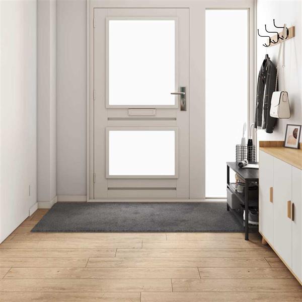 Grote foto vidaxl tapijt loper grijs 100 x 200 cm 100 polypropylene tuft huis en inrichting vloerbedekking en kleden