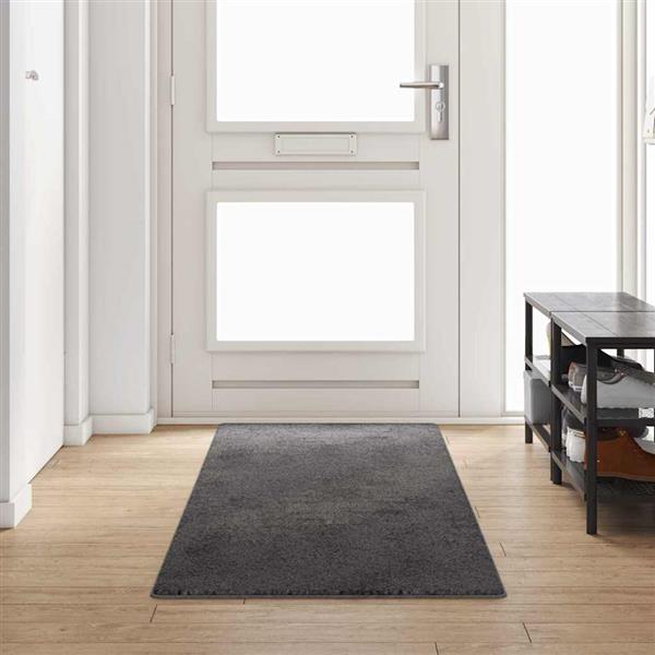 Grote foto vidaxl tapijt loper grijs 80 x 300 cm 100 polypropylene tuft huis en inrichting vloerbedekking en kleden