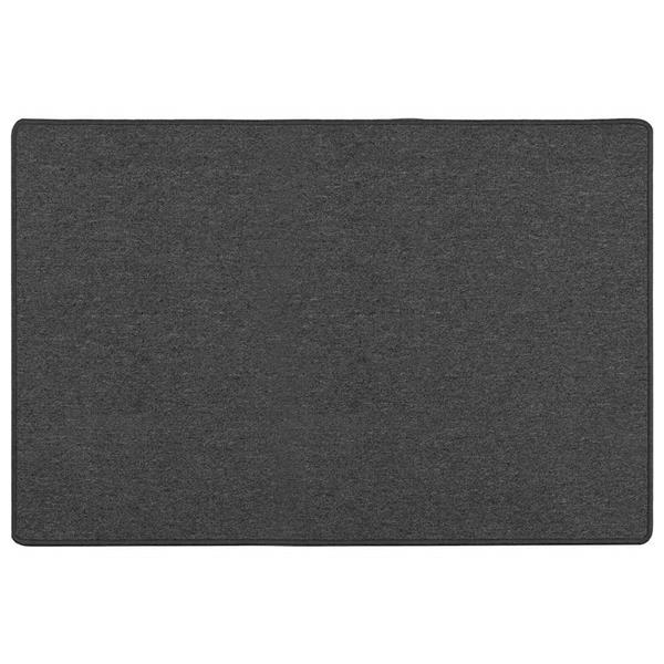 Grote foto vidaxl tapijt loper donkergrijs 100 x 150 cm 100 polypropyleen huis en inrichting vloerbedekking en kleden