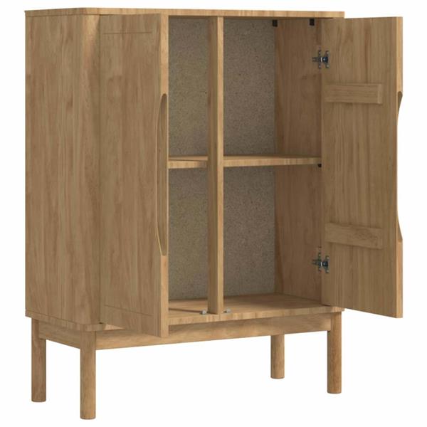 Grote foto vidaxl dressoir floro wasbruin 70 x 30 x 70 5 cm massief vurenhout huis en inrichting overige