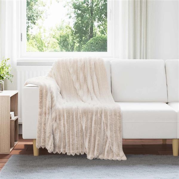 Grote foto vidaxl kleden 6 pcs beige 150 x 130 cm fleece huis en inrichting bedden