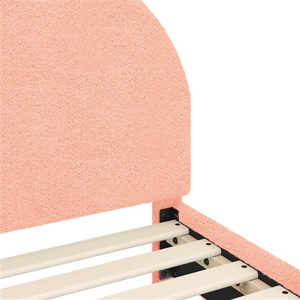 Grote foto vidaxl bedframe voor kinderen met hoofdbord roze 90 x 190 cm antiek en kunst stoelen en banken