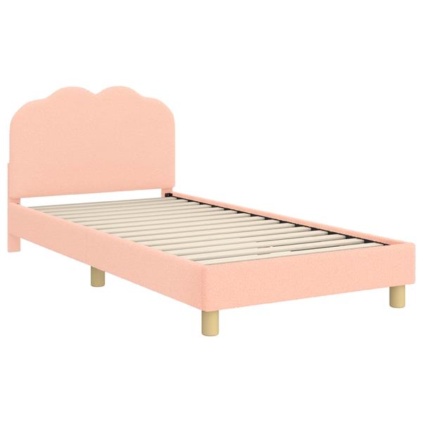 Grote foto vidaxl bedframe voor kinderen met hoofdbord roze 80 x 200 cm antiek en kunst stoelen en banken