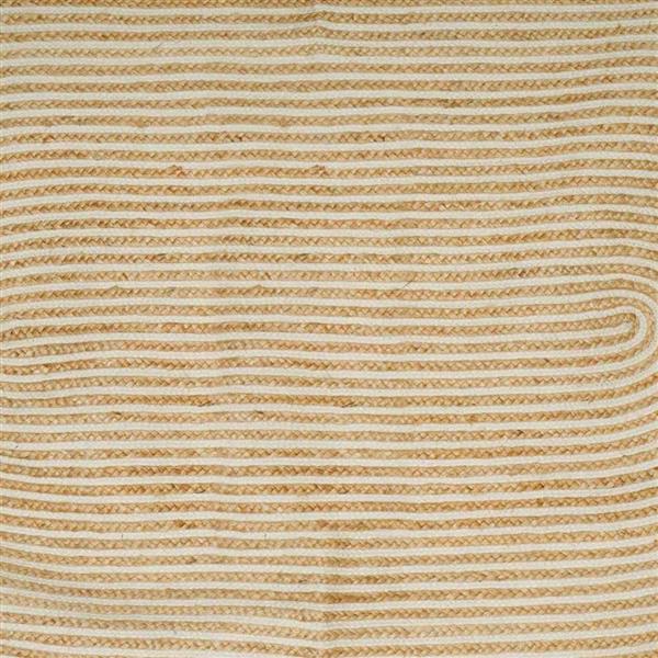 Grote foto vidaxl vloerkleed natuurlijk en wit 152 x 245 cm jute huis en inrichting vloerbedekking en kleden