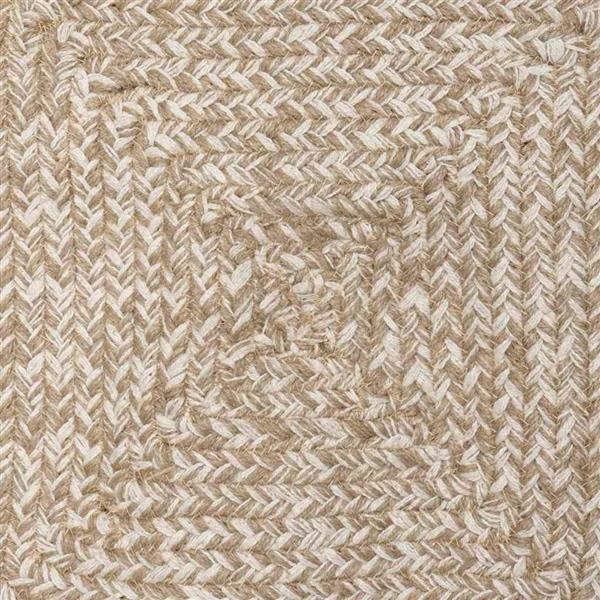 Grote foto vidaxl vloerkleden rechthoekig natuurlijk en wit 80 x 400 cm jute huis en inrichting vloerbedekking en kleden