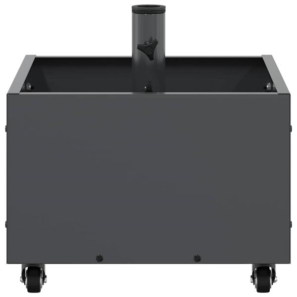 Grote foto vidaxl parasolvoet antraciet 45 x 45 x 45 cm staal tuin en terras overige tuin en terras