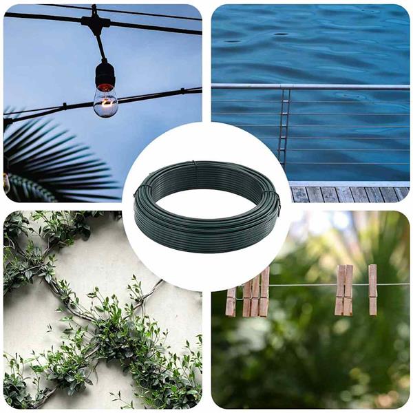 Grote foto vidaxl hek binddraad groen 80 m pvc tuin en terras hekken en schuttingen