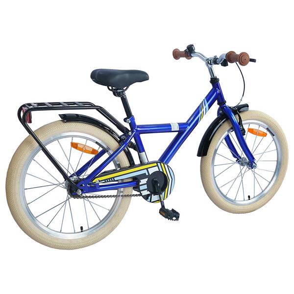 Grote foto vidaxl kinderfiets 24 inch voor 8 12 jaar oud donkerblauw fietsen en brommers herenfietsen