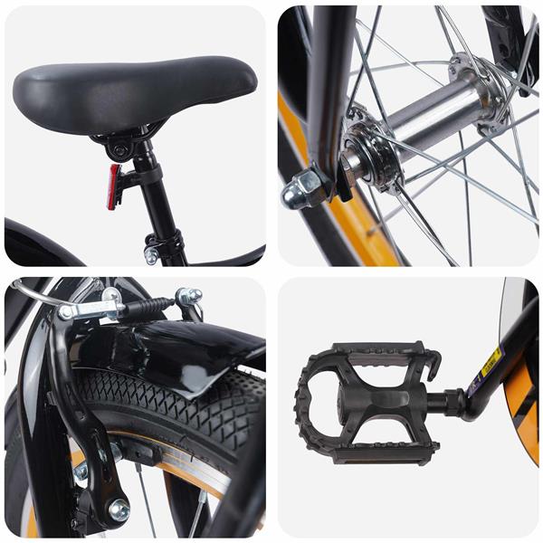 Grote foto vidaxl kinderfiets 20 inch voor 6 11 jaar oud oranje zwart fietsen en brommers herenfietsen