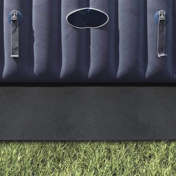 Grote foto vidaxl zwembad grondzeil zwart 396 x 396 x 0 1 cm niet geweven stof tuin en terras zwembaden toebehoren