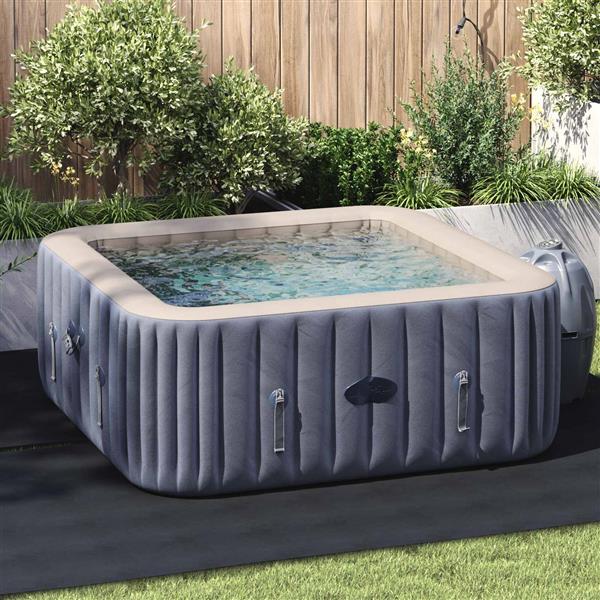 Grote foto vidaxl zwembad grondzeil 274 x 274 x 0 1 cm niet geweven stof tuin en terras zwembaden toebehoren