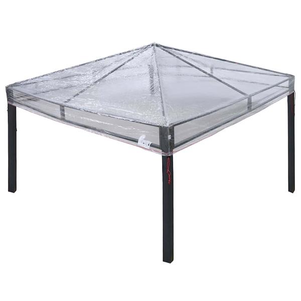 Grote foto vidaxl gazebo dekking vervanging doorzichtig 3 x 3 m pvc tuin en terras overige tuin en terras