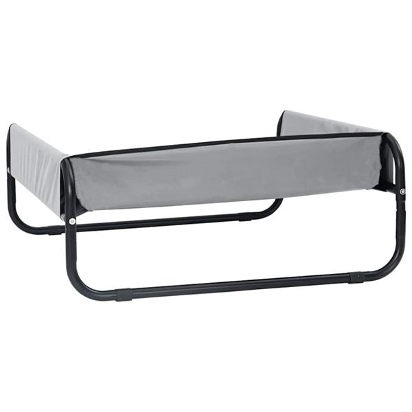 Grote foto vidaxl hondenbed lichtgrijs 70 x 70 x 28 5 cm staal dieren en toebehoren toebehoren