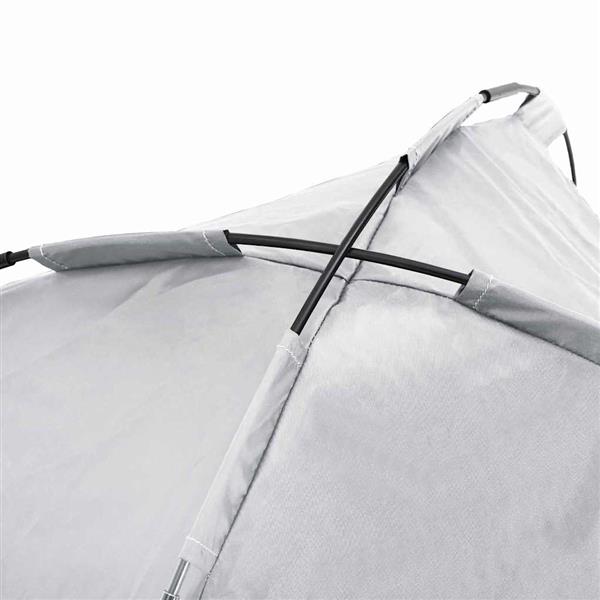 Grote foto vidaxl hondenbed zilvergrijs 71 x 64 x 71 cm staal dieren en toebehoren toebehoren