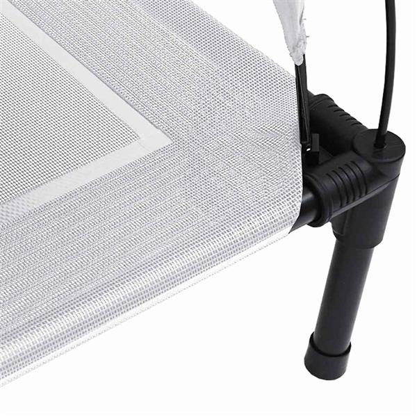 Grote foto vidaxl hondenbed zilvergrijs 63 x 49 5 x 60 cm staal dieren en toebehoren toebehoren