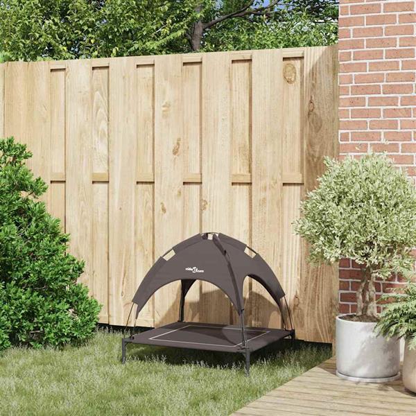 Grote foto vidaxl hondenbed bruin 71 x 64 x 71 cm staal dieren en toebehoren toebehoren