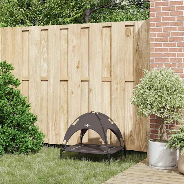 Grote foto vidaxl hondenbed bruin 63 x 49 5 x 60 cm staal dieren en toebehoren toebehoren