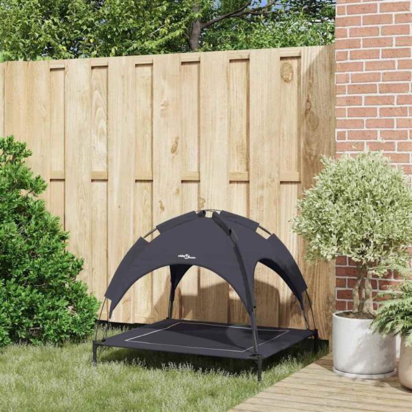 Grote foto vidaxl hondenbed zwart 90 x 81 x 80 5 cm staal dieren en toebehoren toebehoren