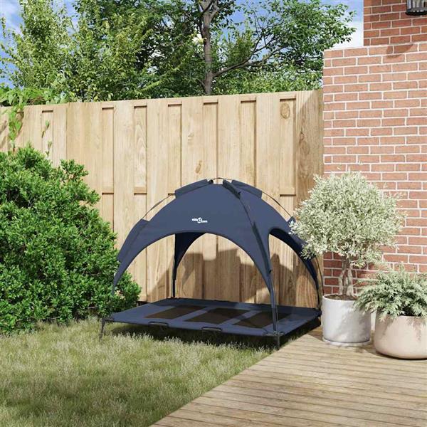 Grote foto vidaxl hondenbed marineblauw 122 x 93 x 106 5 cm staal dieren en toebehoren toebehoren