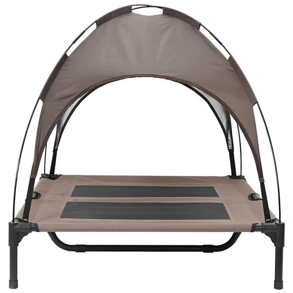 Grote foto vidaxl hondenbed bruin 92 x 77 x 82 5 cm staal dieren en toebehoren toebehoren