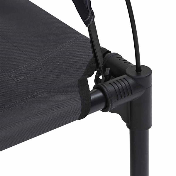 Grote foto vidaxl hondenbed zwart 92 x 77 x 82 5 cm staal dieren en toebehoren toebehoren