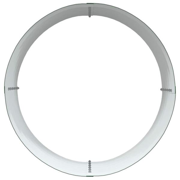 Grote foto vidaxl verhoogd bed groen 80 x 80 x 44 cm staal tuin en terras overige tuin en terras