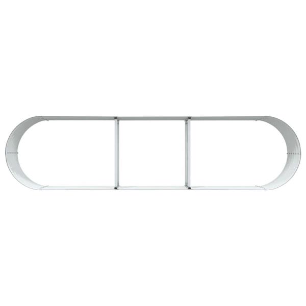 Grote foto vidaxl verhoogd bed groen 320 x 80 x 44 cm staal tuin en terras overige tuin en terras