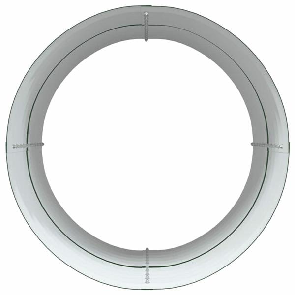 Grote foto vidaxl verhoogd bed groen 80 x 80 x 81 cm staal tuin en terras overige tuin en terras