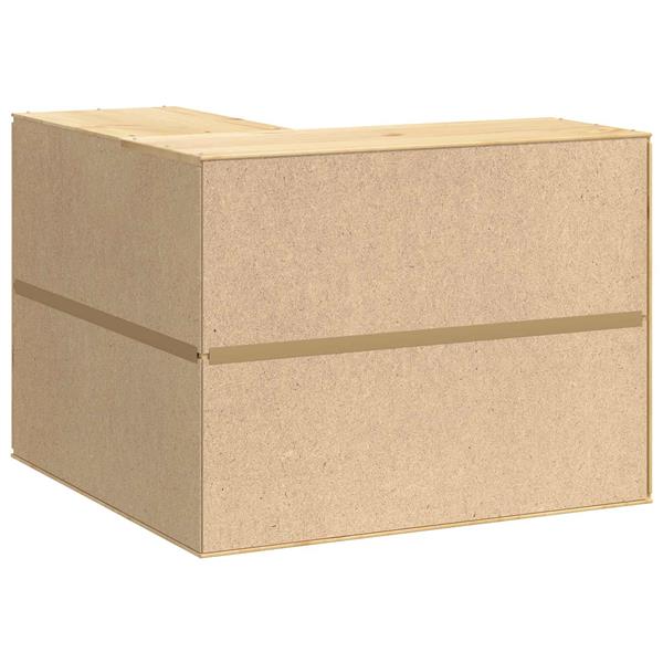 Grote foto vidaxl kast ski honingbruin 80 x 80 x 60 cm massief grenenhout huis en inrichting keukens