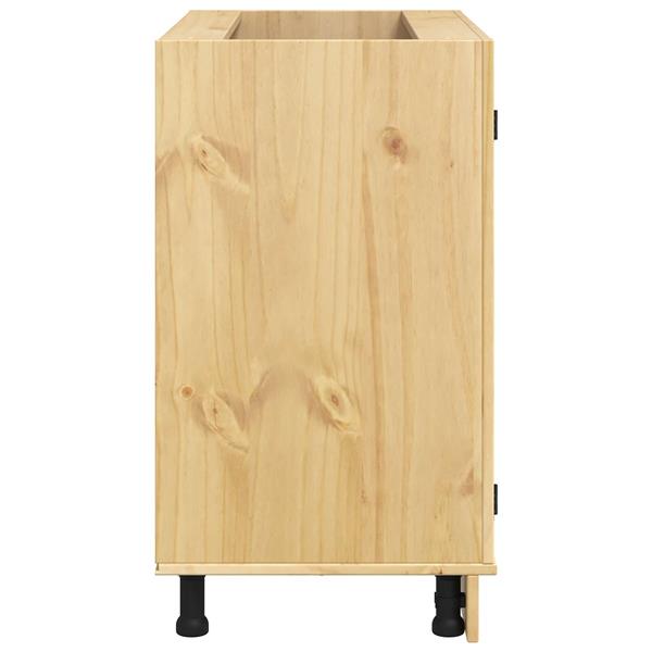 Grote foto vidaxl kast ski honingbruin 80 x 46 x 81 5 cm massief grenenhout huis en inrichting keukens