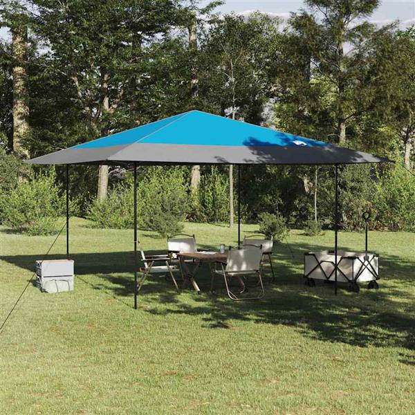 Grote foto vidaxl luifeltent blauw 395 x 395 x 251 cm stof tuin en terras overige tuin en terras