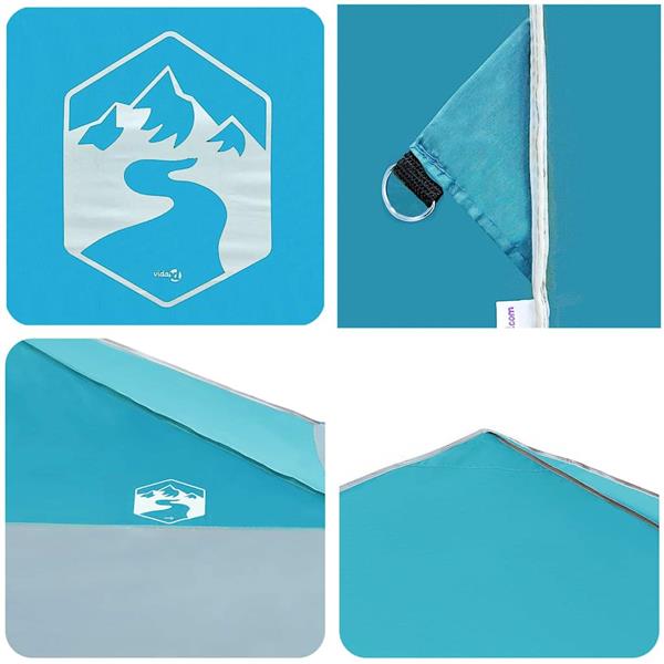 Grote foto vidaxl luifeltent blauw 395 x 395 x 251 cm stof tuin en terras overige tuin en terras