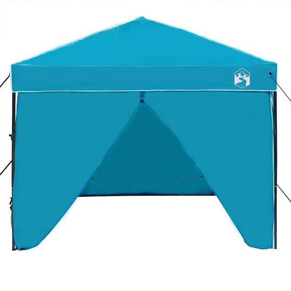 Grote foto vidaxl luifeltent blauw 243 x 243 x 251 cm stof tuin en terras overige tuin en terras